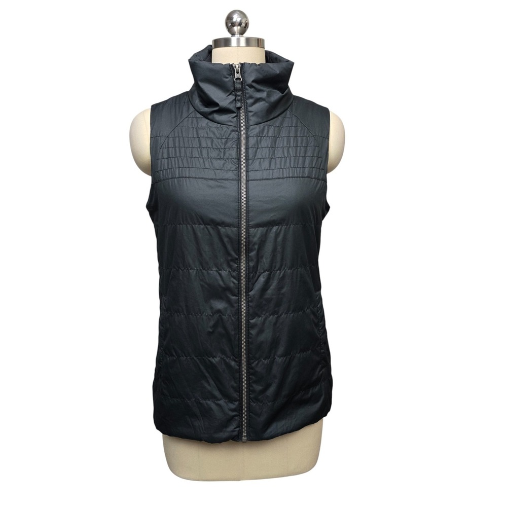 Columbia Womens Black Quilted Puffer Vest Full Zip Size Small Gorpcore Outdoor